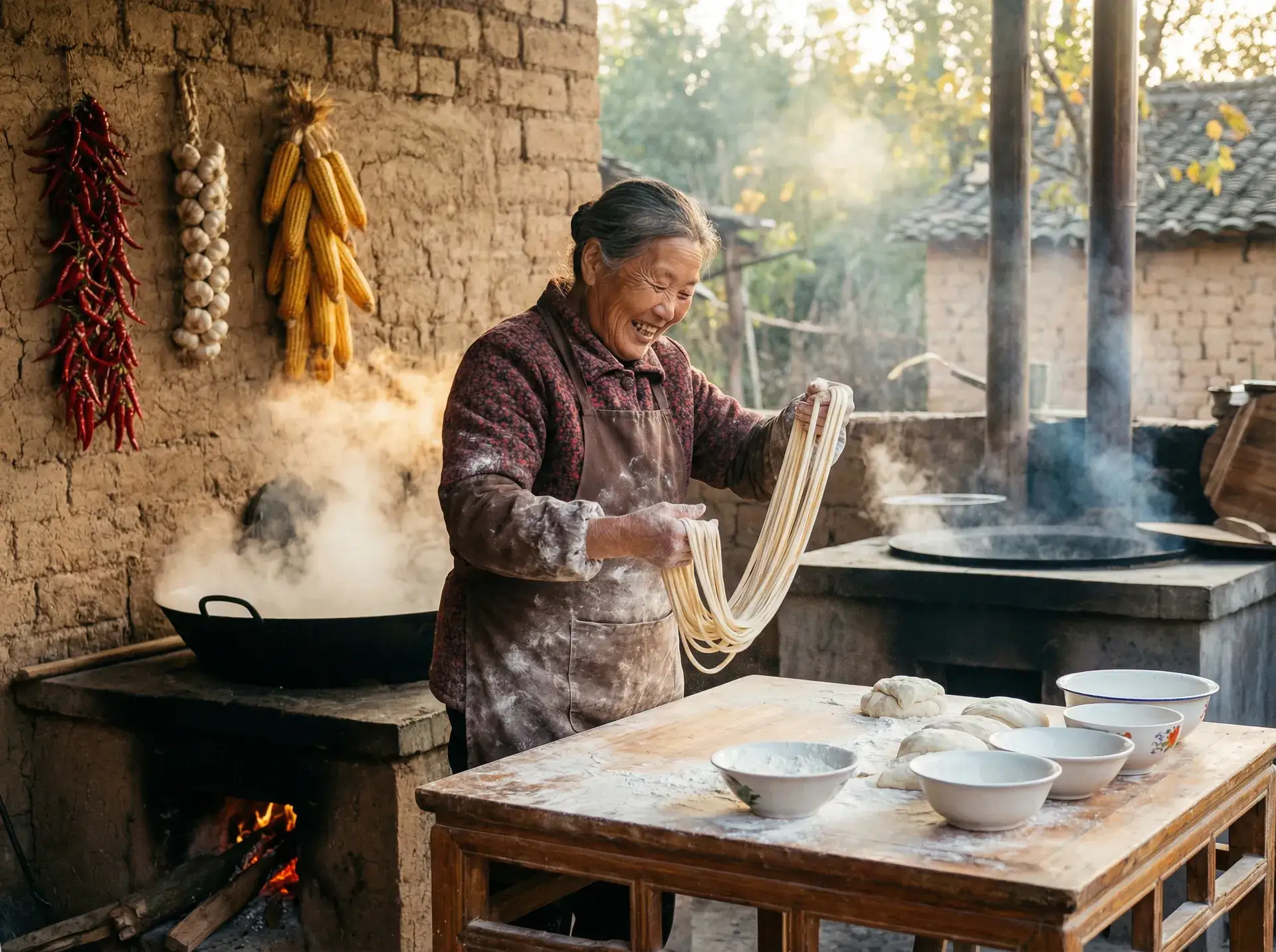 农家大嫂手擀面 - 淑女出墙记 乡村美食